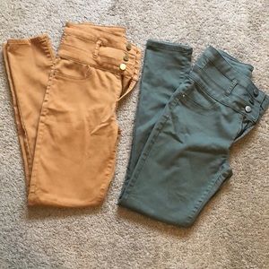 2 pairs of skinny pants